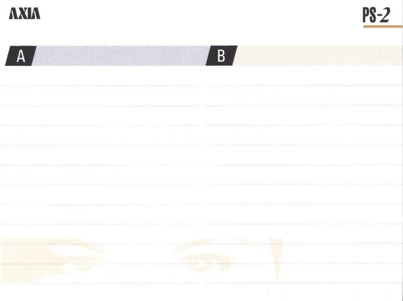 Compact Cassette AXIA PS-II / PS-2 70 "PS2G 70" Type II Chrome 1995 Japan