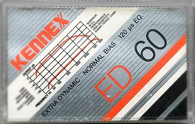 Compact Cassette Kennex ED 60 Type I Normal 1991 Europe
