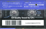 Compact Cassette Maxell Metal CD's 60 "MCDS-80" Type IV Metal 1992 Japan