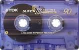 Compact Cassette TDK Super D 90 "SD-90EB" Type II Chrome 1997 Worldwide