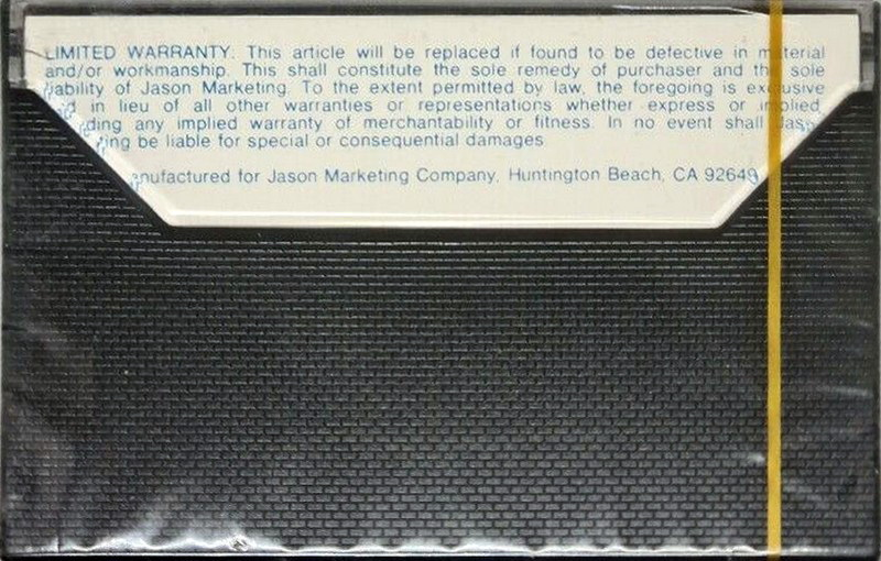 Compact Cassette Jason 120 Type I Normal 1980 USA