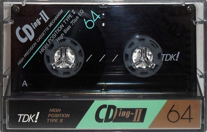 Compact Cassette TDK CDing 2 64 "CDING2-64" Type II Chrome 1989 Japan