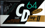 Compact Cassette TDK CDing 2 64 "CDING2-64" Type II Chrome 1989 Japan