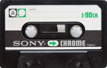 Compact Cassette Sony 90 "C-90CR" Type II Chrome 1971 Japan
