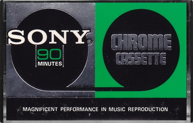 Compact Cassette Sony 90 "C-90CR" Type II Chrome 1971 Japan