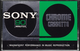 Compact Cassette Sony 90 "C-90CR" Type II Chrome 1971 Japan
