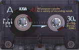 Compact Cassette AXIA A1 30 "A1SB 30" Type I Normal 1997 Japan