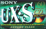Compact Cassette Sony UX-S 60 Type II Chrome 2000 Europe