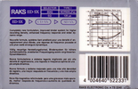 Compact Cassette RAKS ED-SX 60 Type I Normal 1990 Europe