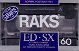 Compact Cassette RAKS ED-SX 60 Type I Normal 1990 Europe