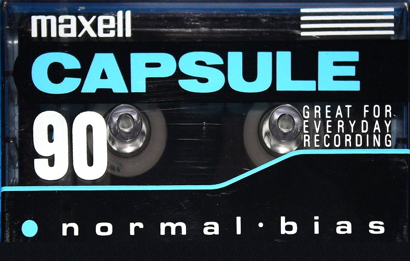 Compact Cassette Maxell Capsule 90 Type I Normal 1992 North America