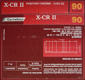 Compact Cassette Carrefour X-CR II 90 Type II Chrome France
