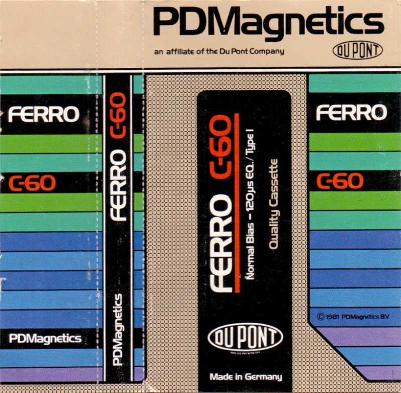 Compact Cassette PDM Ferro 60 Type I Normal 1981 Europe