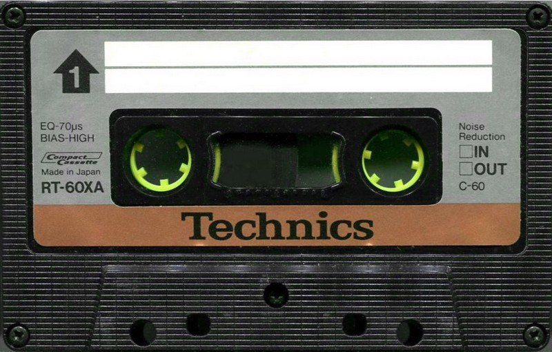 Compact Cassette Technics XA 60 "RT-60XA" Type II Chrome 1979 Europe
