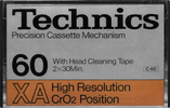 Compact Cassette Technics XA 60 "RT-60XA" Type II Chrome 1979 Europe