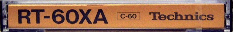 Compact Cassette Technics XA 60 "RT-60XA" Type II Chrome 1979 Europe