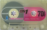 Compact Cassette Maxell CD`s I / CD`s 1 70 "CDS1-70N Music Vitamins" Type I Normal 2000 Japan
