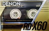 Compact Cassette Denon RD-X 60 "RD-X60M" Type I Normal 1987 Japan