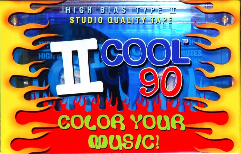 Compact Cassette ICE COOL 90 "Blue" Type II Chrome 1996 USA