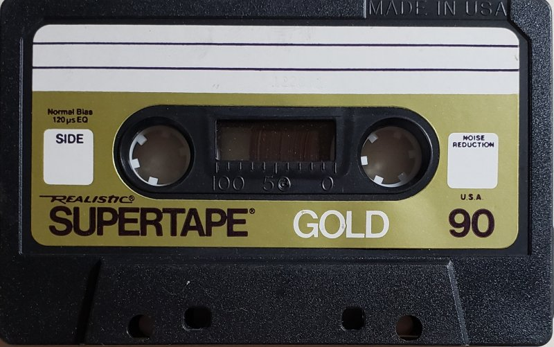 Compact Cassette SUPERTAPE Gold 90 "44-922" Type I Normal 1978 USA