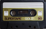 Compact Cassette SUPERTAPE Gold 90 "44-922" Type I Normal 1978 USA