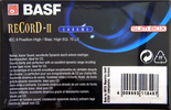 Compact Cassette BASF Record II 90 Type II Chrome 1997 Europe
