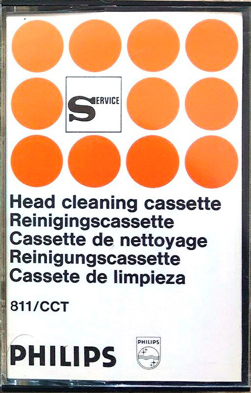 Compact Cassette Philips 811 CCT Cleaning Cassette 1972 Europe