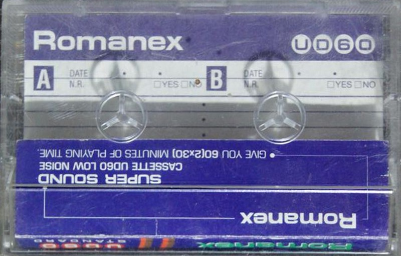 Compact Cassette Romanex 60 Type I Normal Hong Kong