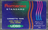 Compact Cassette Romanex 60 Type I Normal Hong Kong