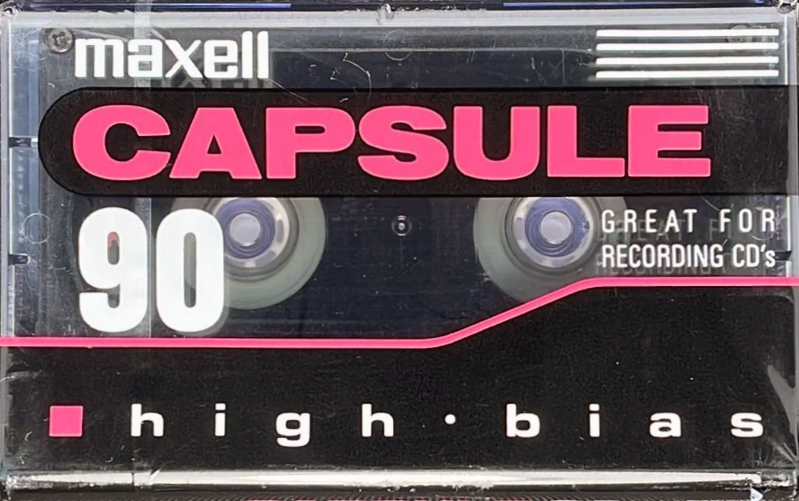 Compact Cassette Maxell Capsule 90 Type II Chrome 1992 North America