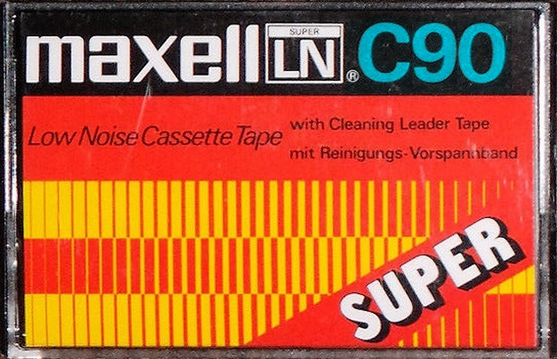 Compact Cassette Maxell LN Super 90 Type I Normal 1975 Worldwide