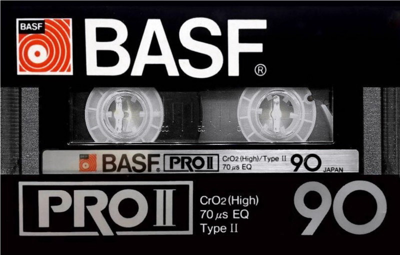 Compact Cassette BASF PRO 90 "PRO II" Type II Chrome 1982 Japan
