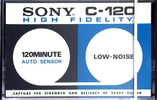 Compact Cassette Sony 120 "High Fidelity" Type I Normal 1971 USA