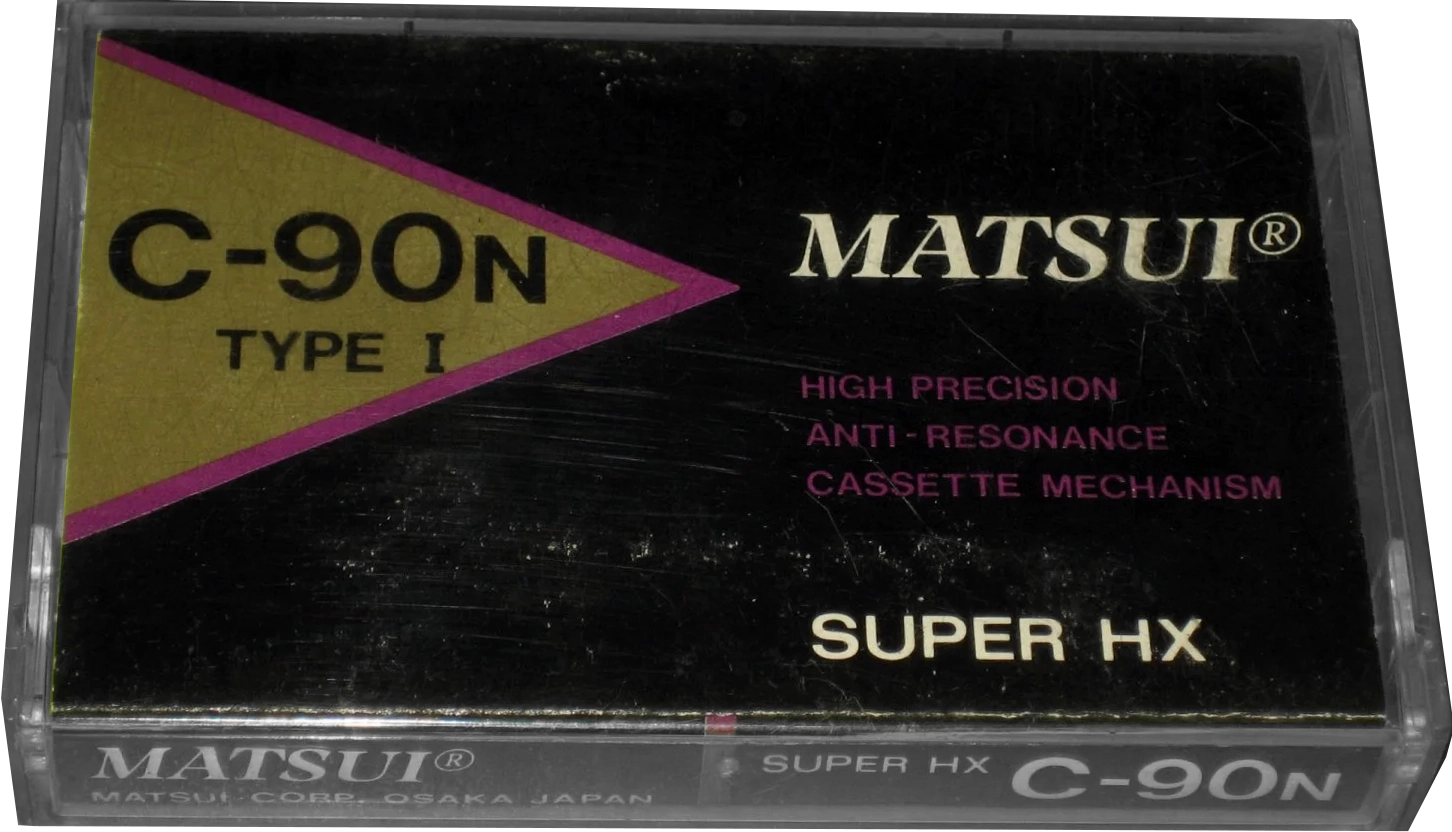 Compact Cassette Matsui 90 "Super HX" Type I Normal 2001 UK