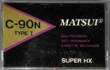Compact Cassette Matsui 90 "Super HX" Type I Normal 2001 UK