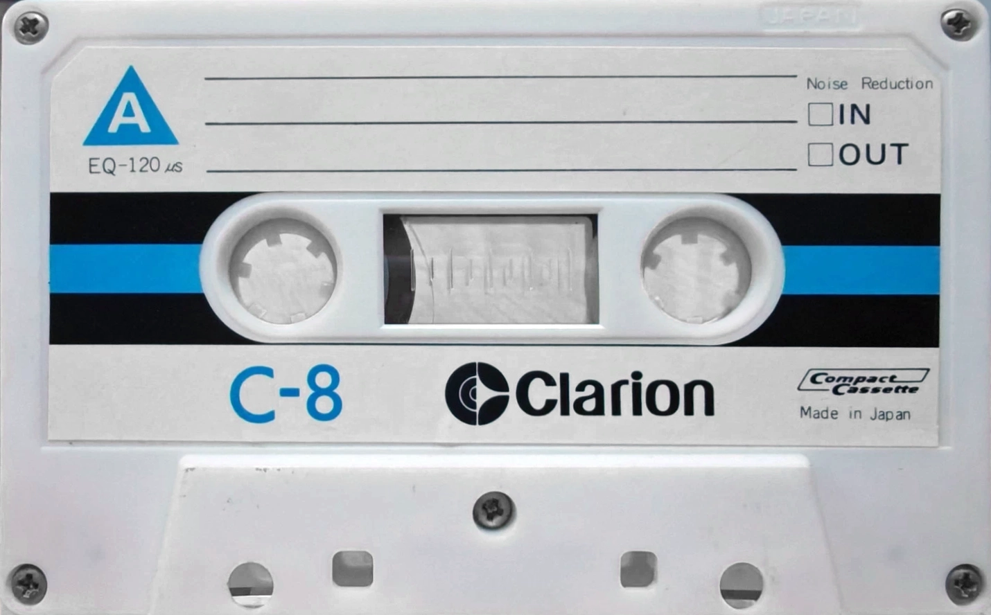 Compact Cassette Clarion 8 Type I Normal 1978 Japan