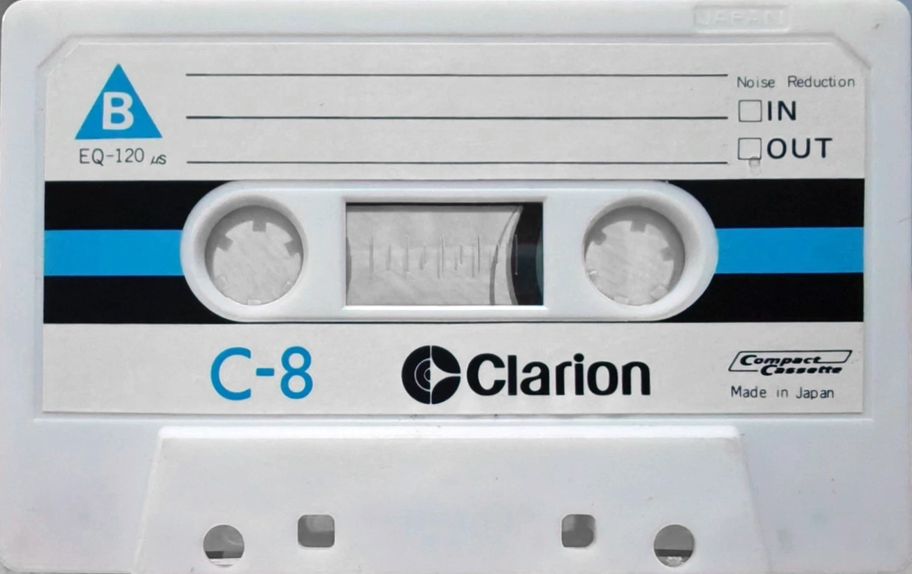 Compact Cassette Clarion 8 Type I Normal 1978 Japan