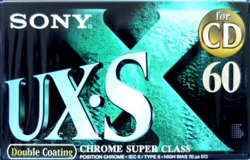 Compact Cassette Sony UX-S 60 "C-60 UXSC" Type II Chrome 1998 Europe