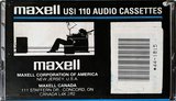 2 pack Maxell US 110 "US I" Type I Normal 1991 North America