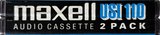 2 pack Maxell US 110 "US I" Type I Normal 1991 North America