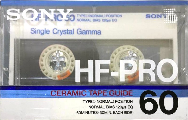 Compact Cassette Sony HF-Pro 60 "HF-PRO 60N" Type I Normal 1986 Japan
