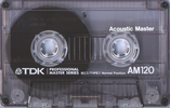 Compact Cassette TDK PRO AM 120 "AM120" Type I Normal 1989 USA