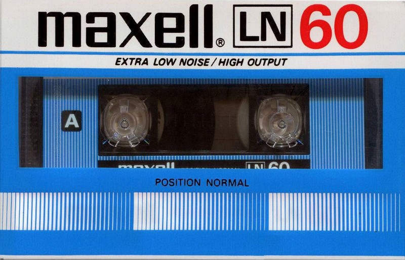 Compact Cassette Maxell LN 60 Type I Normal 1984 Europe