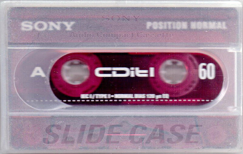 Compact Cassette Sony CDit I 60 "C-60CDIT1C" Type I Normal 1998 Europe