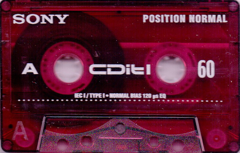 Compact Cassette Sony CDit I 60 "C-60CDIT1C" Type I Normal 1998 Europe