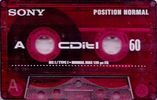 Compact Cassette Sony CDit I 60 "C-60CDIT1C" Type I Normal 1998 Europe