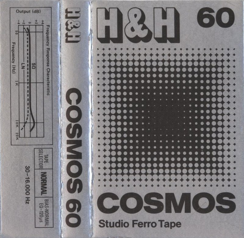Compact Cassette H&H Cosmos 60 Type I Normal 1977 Germany