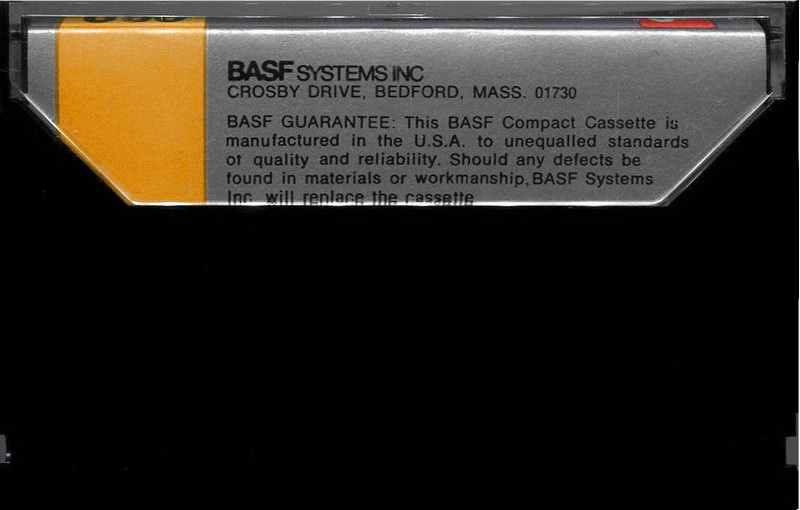 Compact Cassette BASF SK 60 Type I Normal 1970 USA
