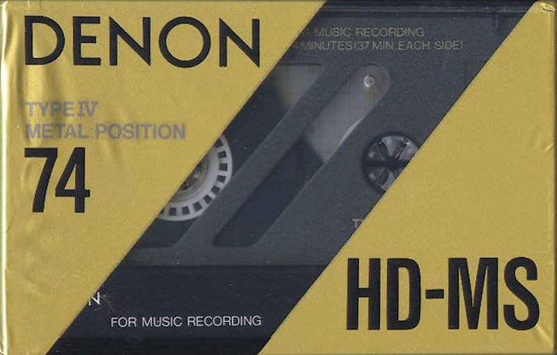 Compact Cassette Denon HD-MS 74 Type IV Metal 1990 Europe