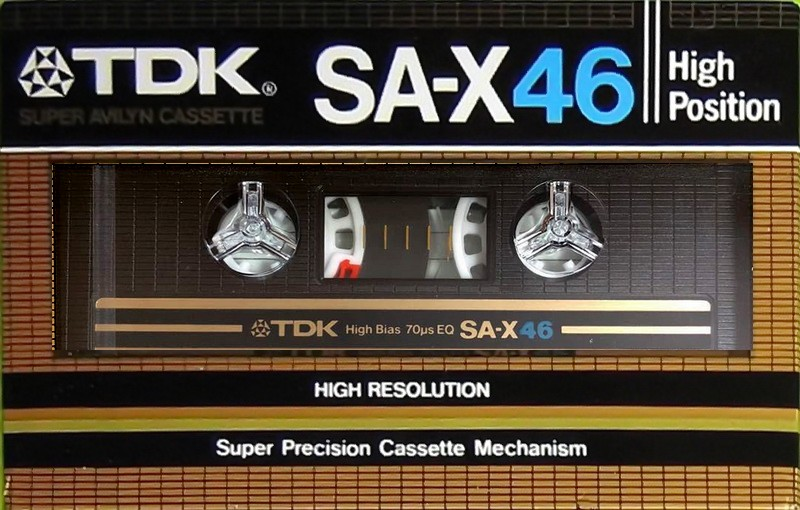 Compact Cassette TDK SA-X 46 Type II Chrome 1982 Japan
